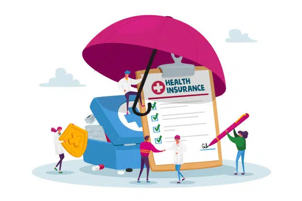 Illustration of Health insurance medical concept