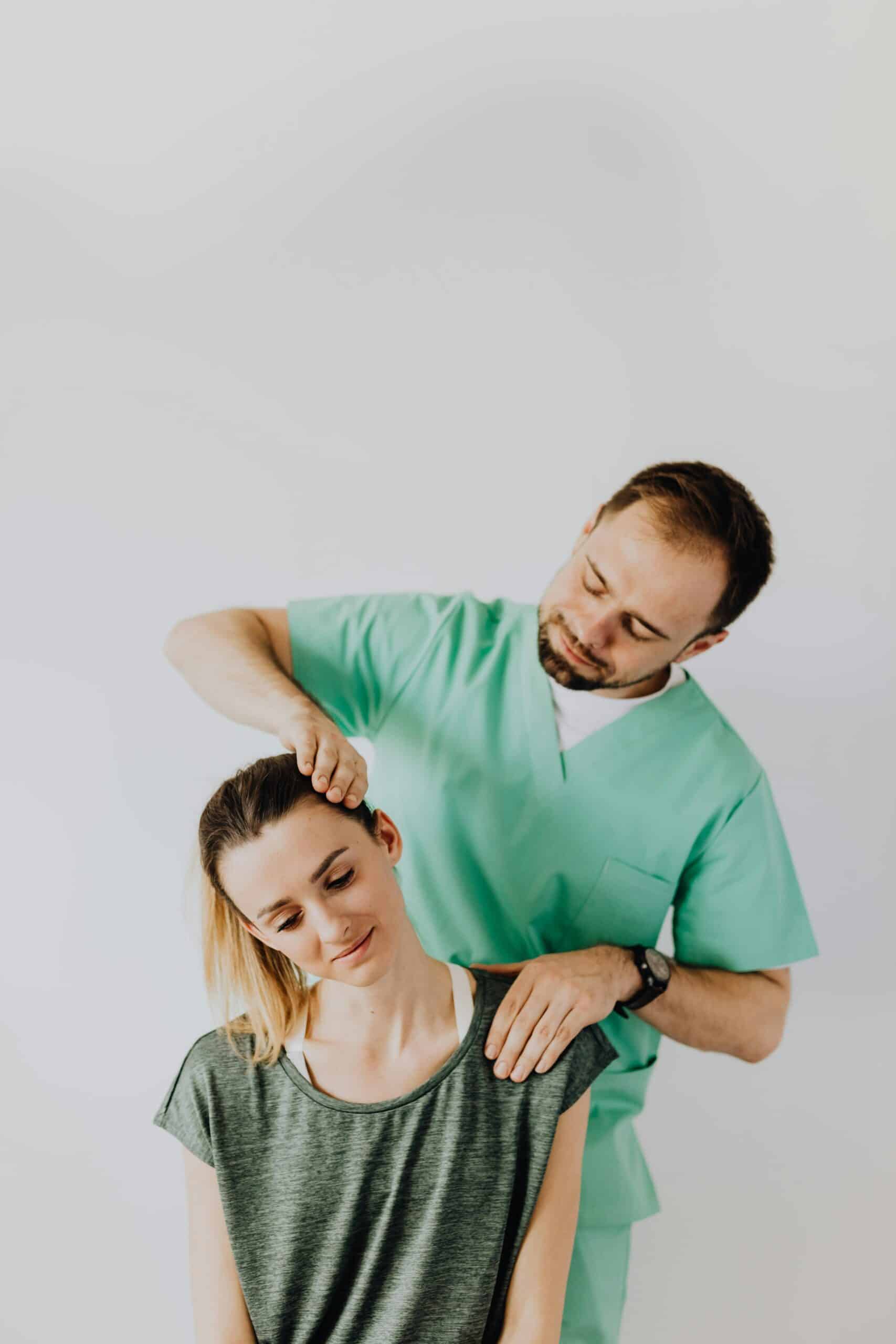 Woman Having Chiropractic Adjustment